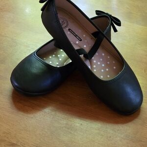 Classic Black Ballet Flat Kids Shoes
